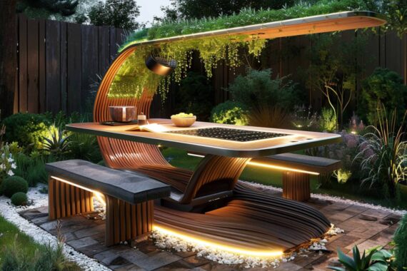 Jak wybrać stoły ogrodowe z wbudowanymi funkcjami