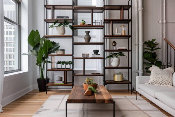 Najlepsze regały w stylu industrialnym z funkcjami modułowymi.