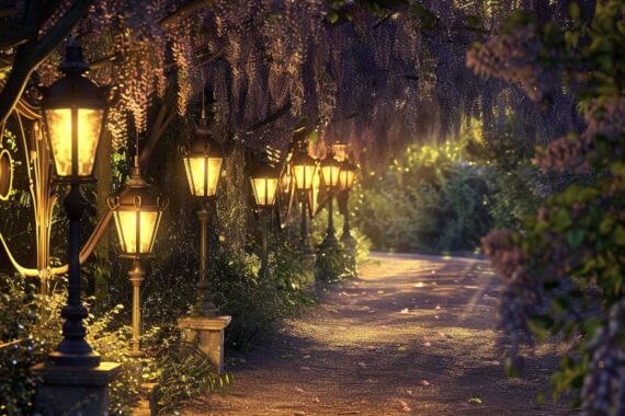 Jakie lampy ogrodowe wybrać do oświetlenia ścieżek w stylu angielskim