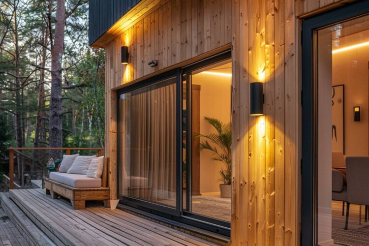 Jakie lampy elewacyjne najlepiej sprawdzą się w budynkach o fasadach drewnianych