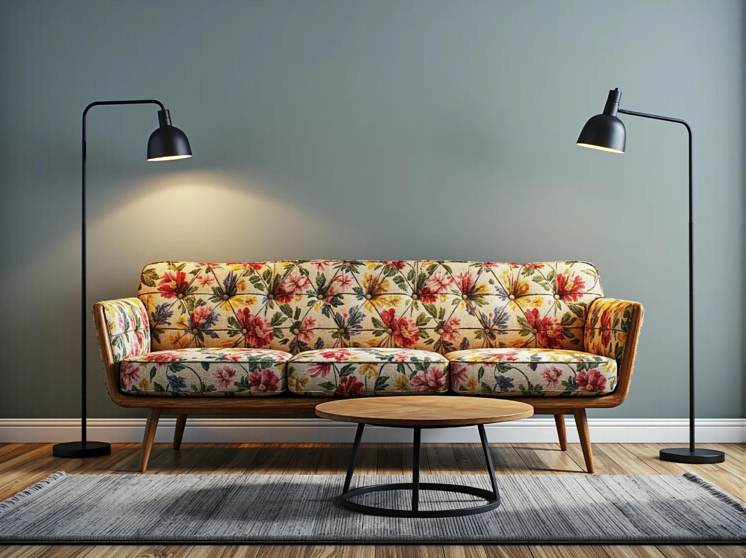 Stylowa lada barowa w kawiarni z ceglaną ścianą i minimalistycznym ekspresem do kawy