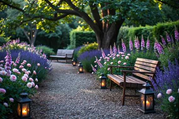 Drewniana ławka ogrodowa z podłokietnikami w stylu angielskim