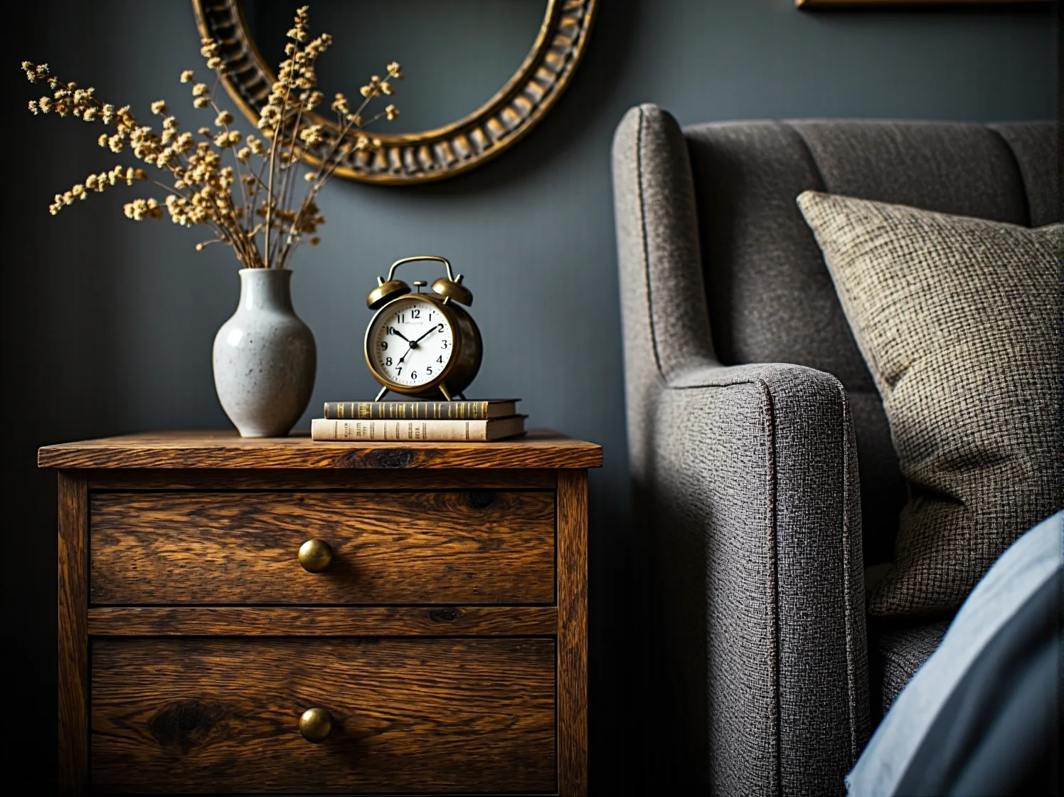 Aranżacja sypialni z duszą, duże łóżko vintage i stylowa pościel