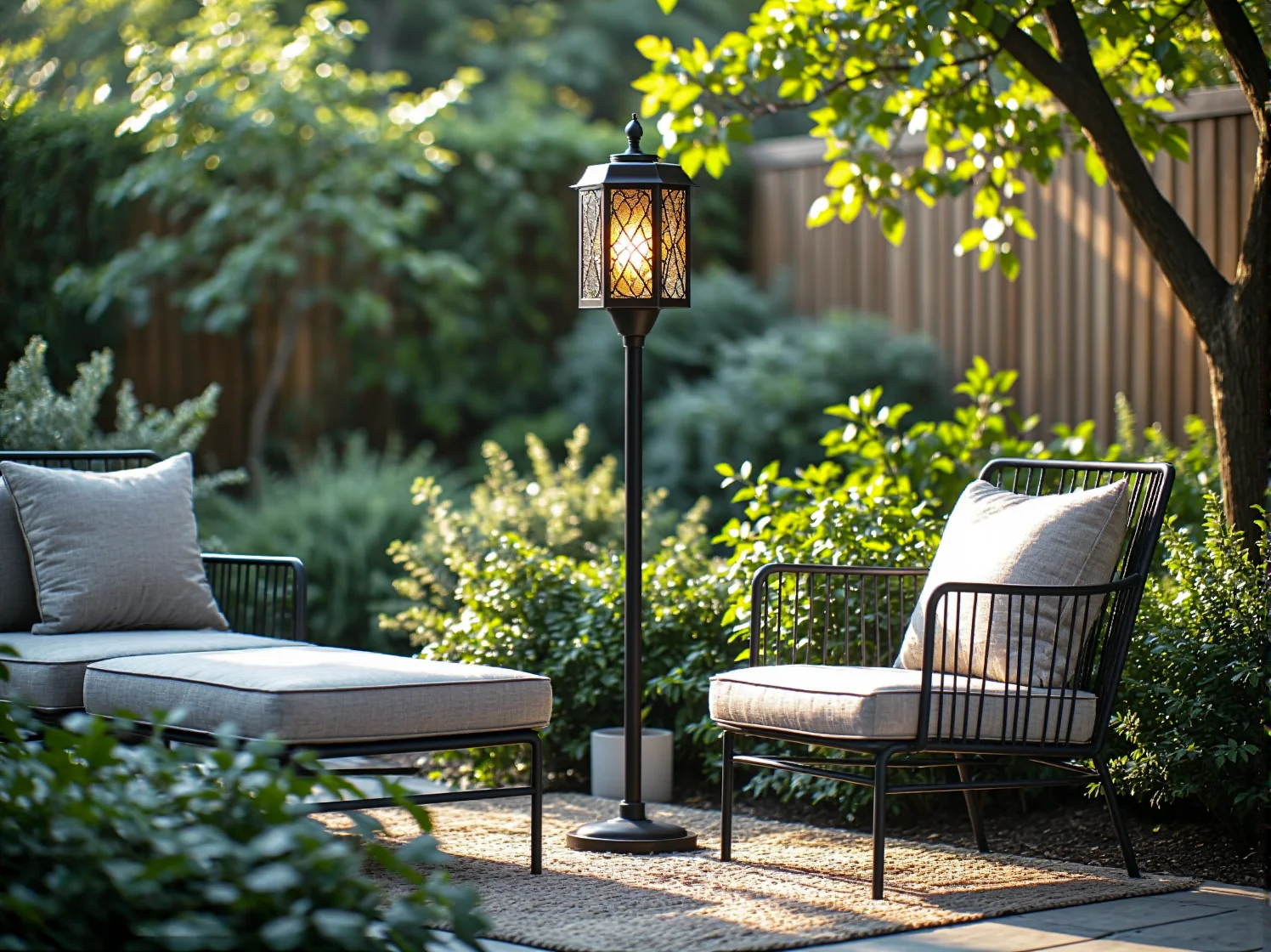 Ceramika i rośliny doniczkowe na odnowionym stoliku kawowym retro