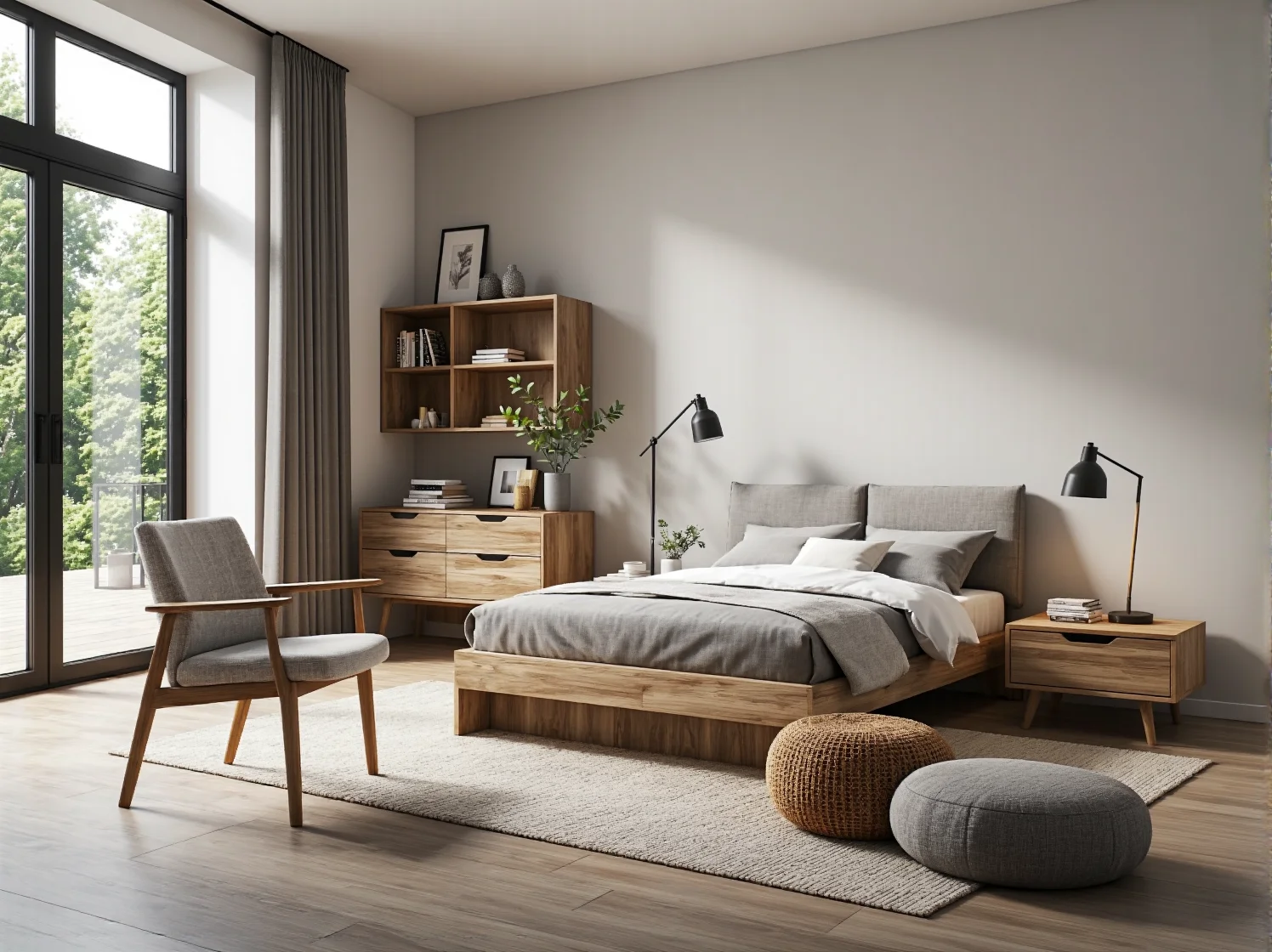 Ekologiczne łóżko bambusowe dla dziecka z naturalną pościelą