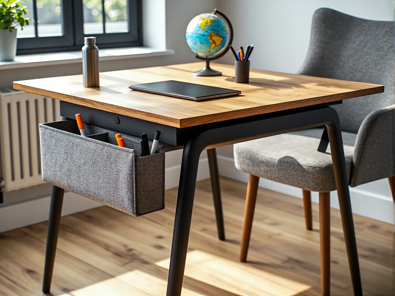 Stylowe biurko młodzieżowe eko design w nowoczesnej aranżacji