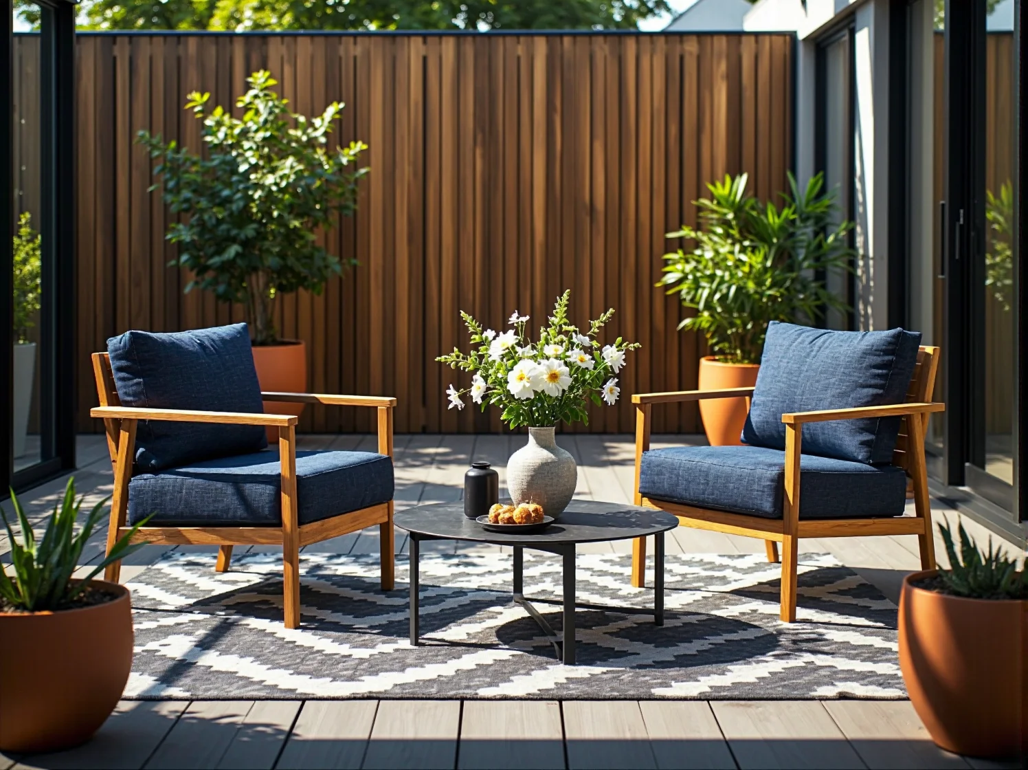 Nowoczesna strefa relaksu w hotelu z wygodnymi sofami