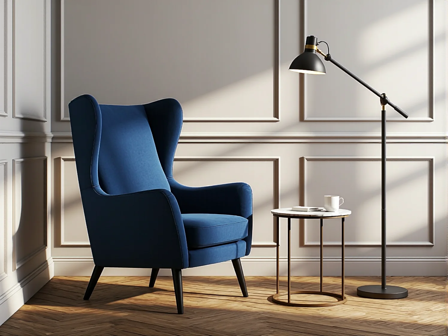 Minimalistyczne i stylowe dekoracje na komodzie w salonie