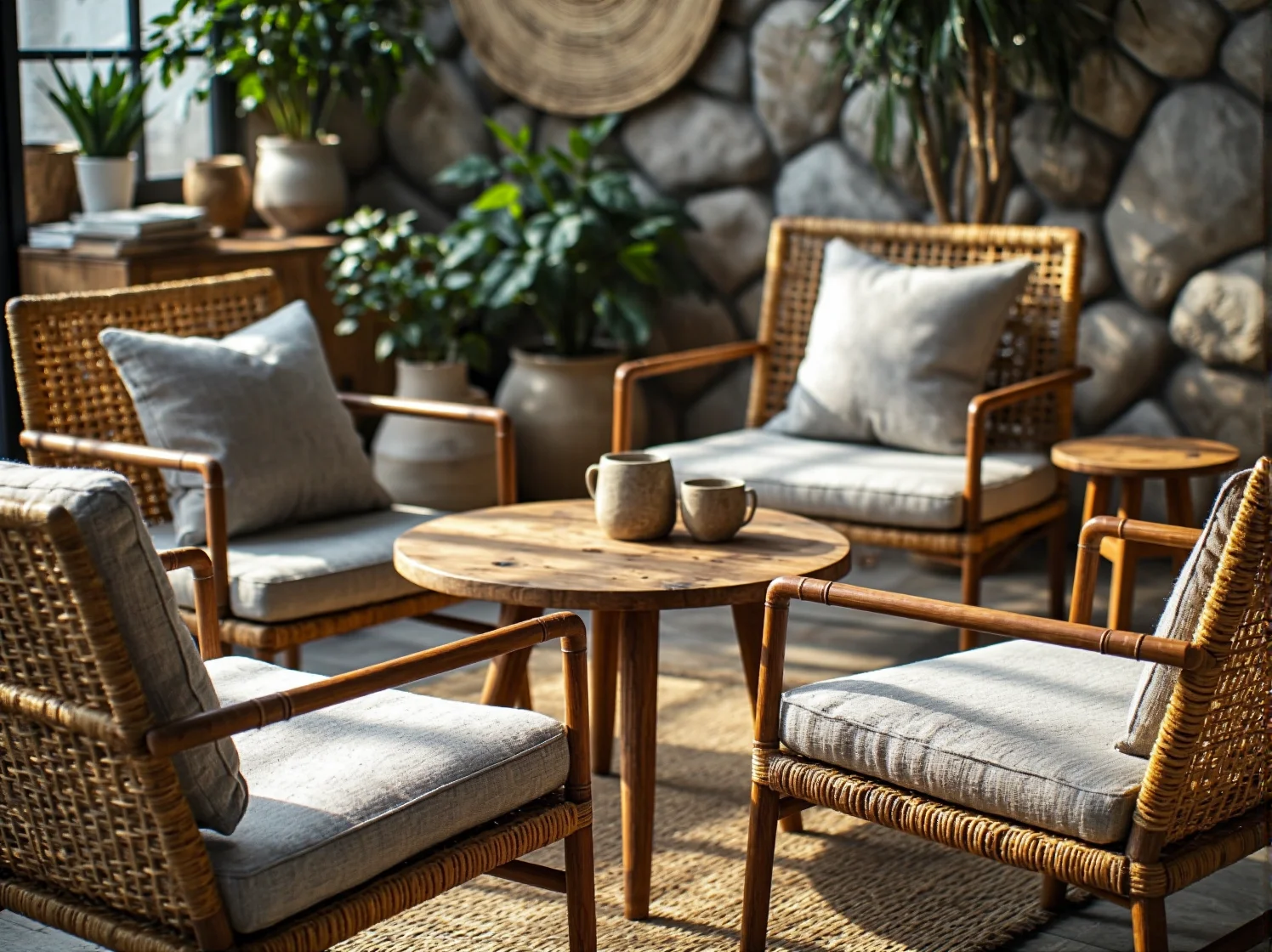 Trwałe fotele ogrodowe z drewna egzotycznego odporne na pogodę