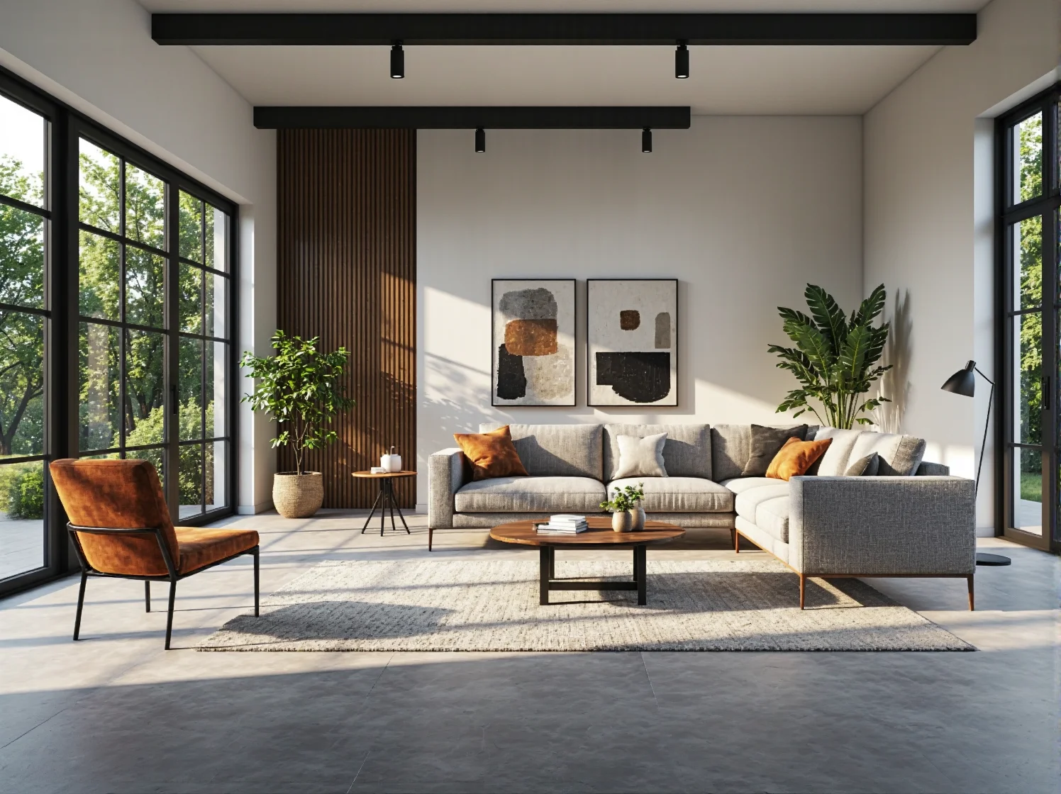 Wielofunkcyjna ławka ogrodowa ze skrzynią na poduszki na małym tarasie.